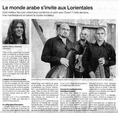 Ouest France le 2 juin 2010