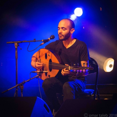 Mohamed Abozekry au dernier concert des Lorientales le 2 juin 2018
